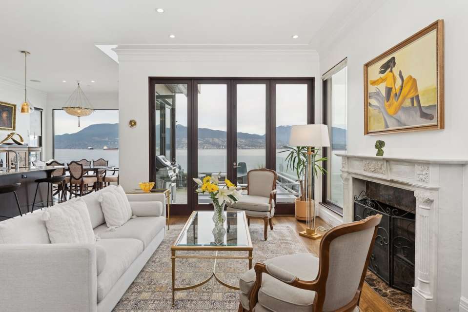 Stunning Unfurnished Waterfront Home on Prestigious Point Grey Road